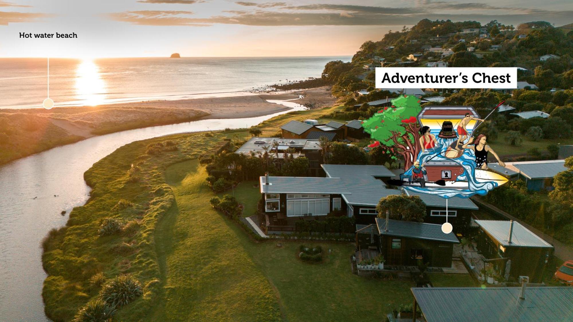 Adventurer'S Chest - Taiwawe Hotwater Beach Exterior foto